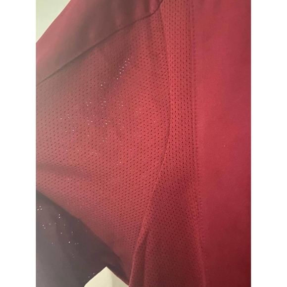 NIKE Baseball Vapor Maroon Pullover Wind Breaker Mesh Jacket - Picture 4 of 5